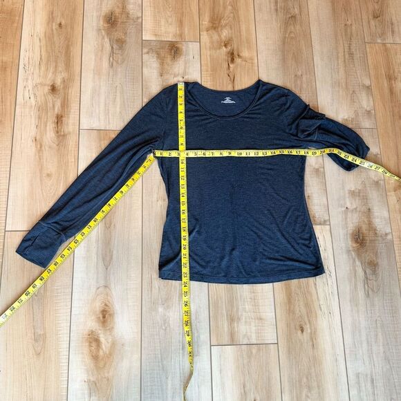 Modern Movement Lightweight Long Sleeve Tee Lounge Gray Size Large - Picture 3 of 7